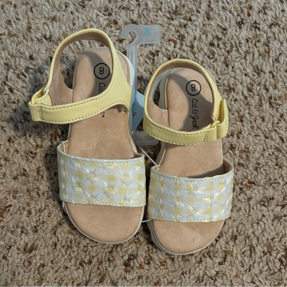 Cat & Jack Yellow Kids Sandals